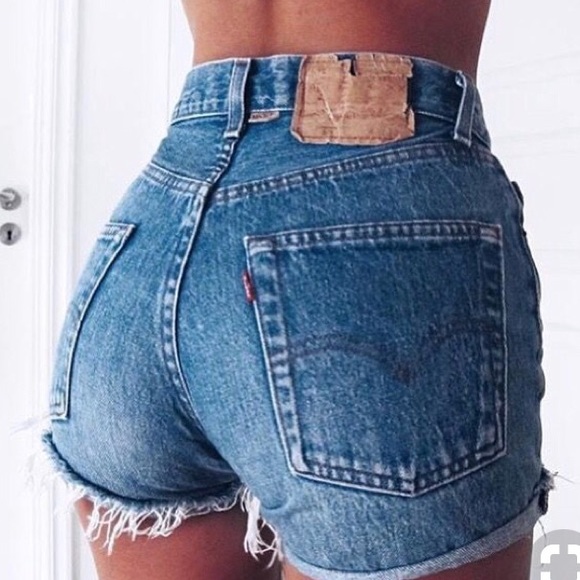 Levi's Pants - SOLD Distressed Levi Cutoffs